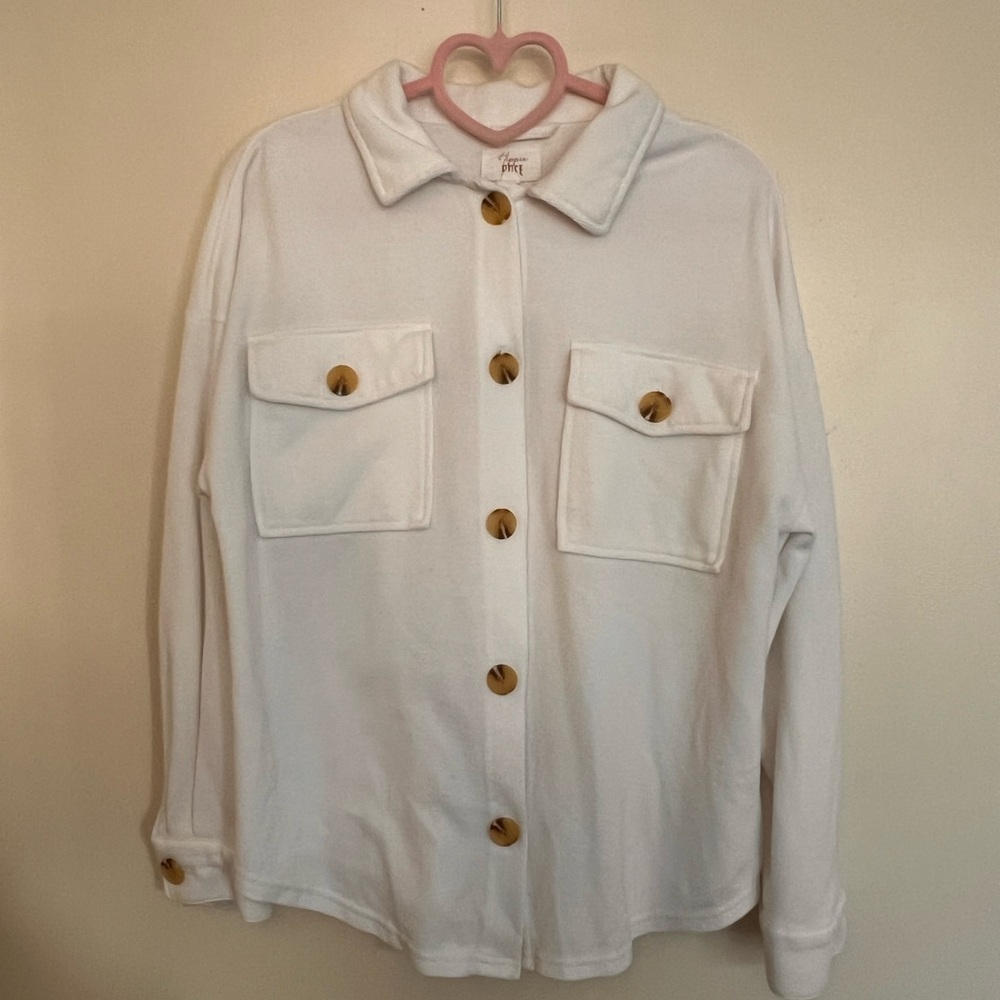 White Button-Up Jacket